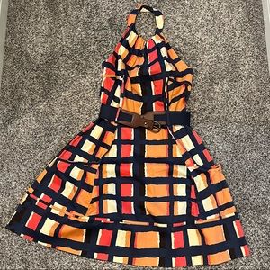 Jessica Simpson Colorful Halter Dress - Size 6